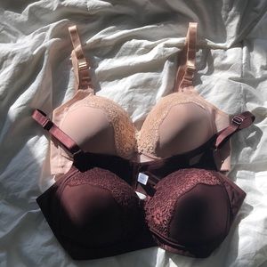 2 Lightly Lined (No Underwire) Comfort Bras